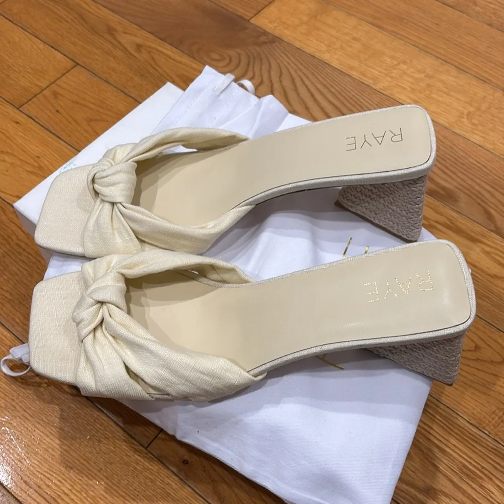 Raye Fifi Heel in Natural, Size: 10